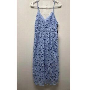NEW Astr Womens Lace Dress large blue